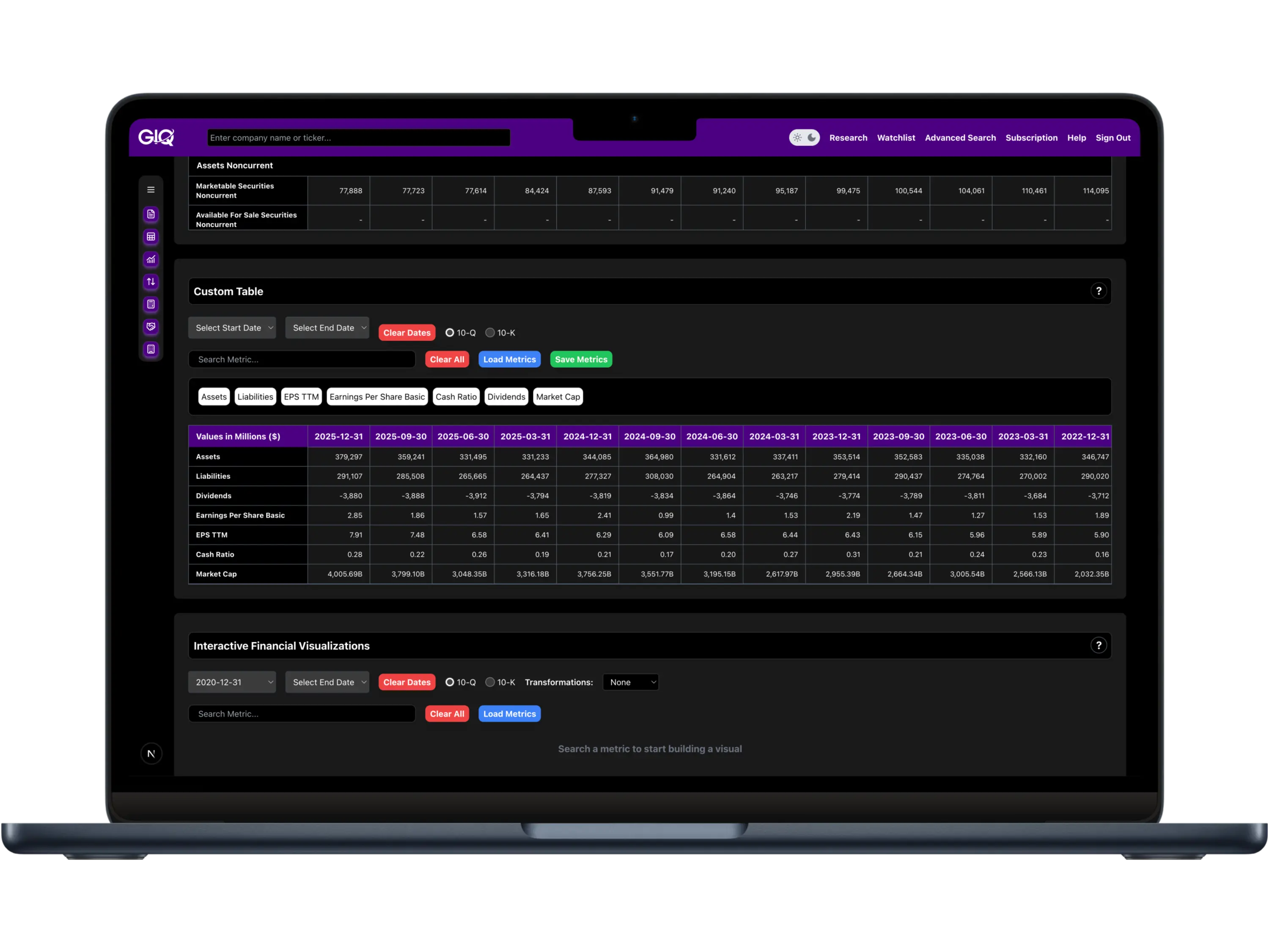 Custom Tables Screenshot