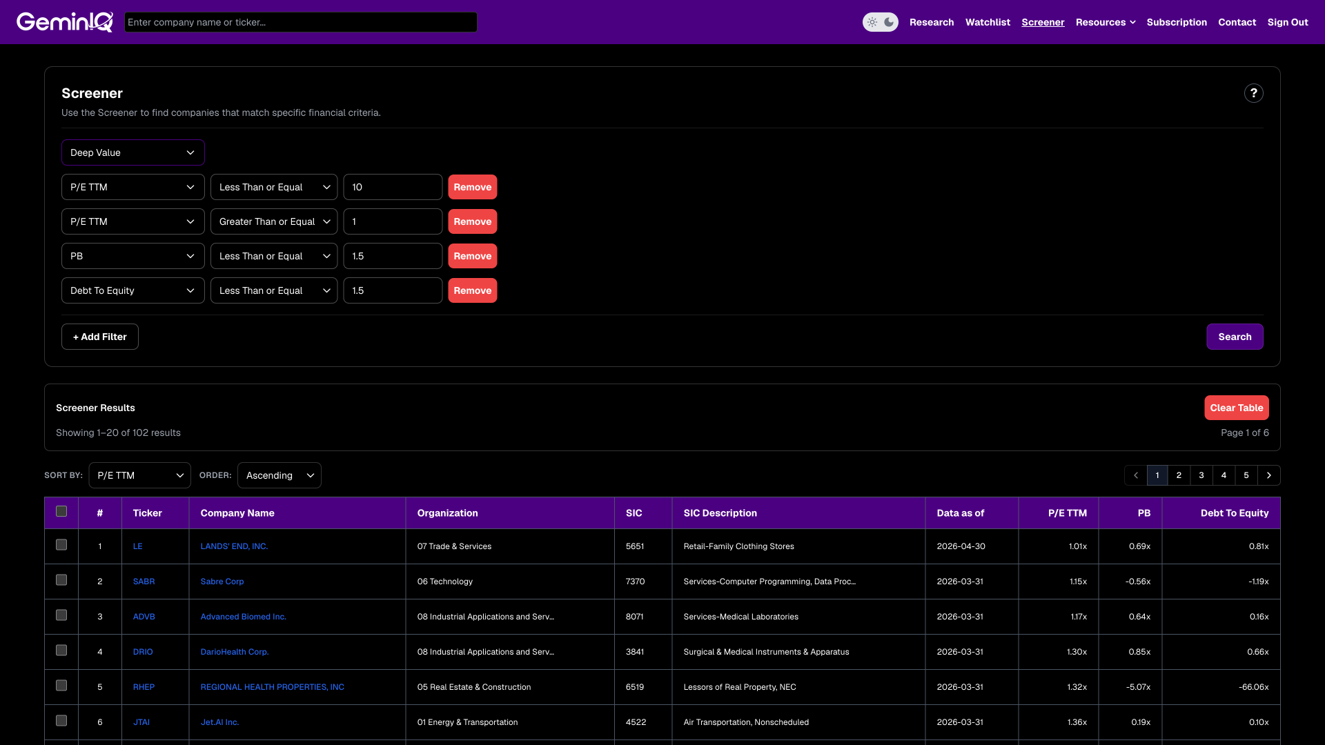 Stock Screener Image