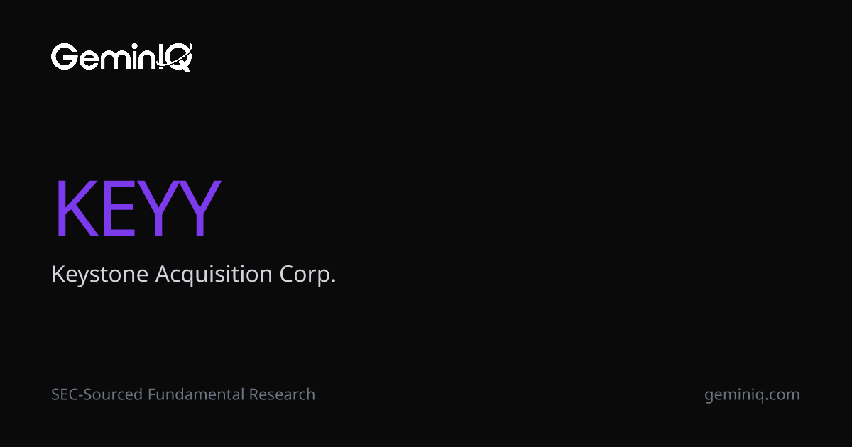 Keystone Acquisition Corp. (KEYY) Stock Financials | GeminIQ