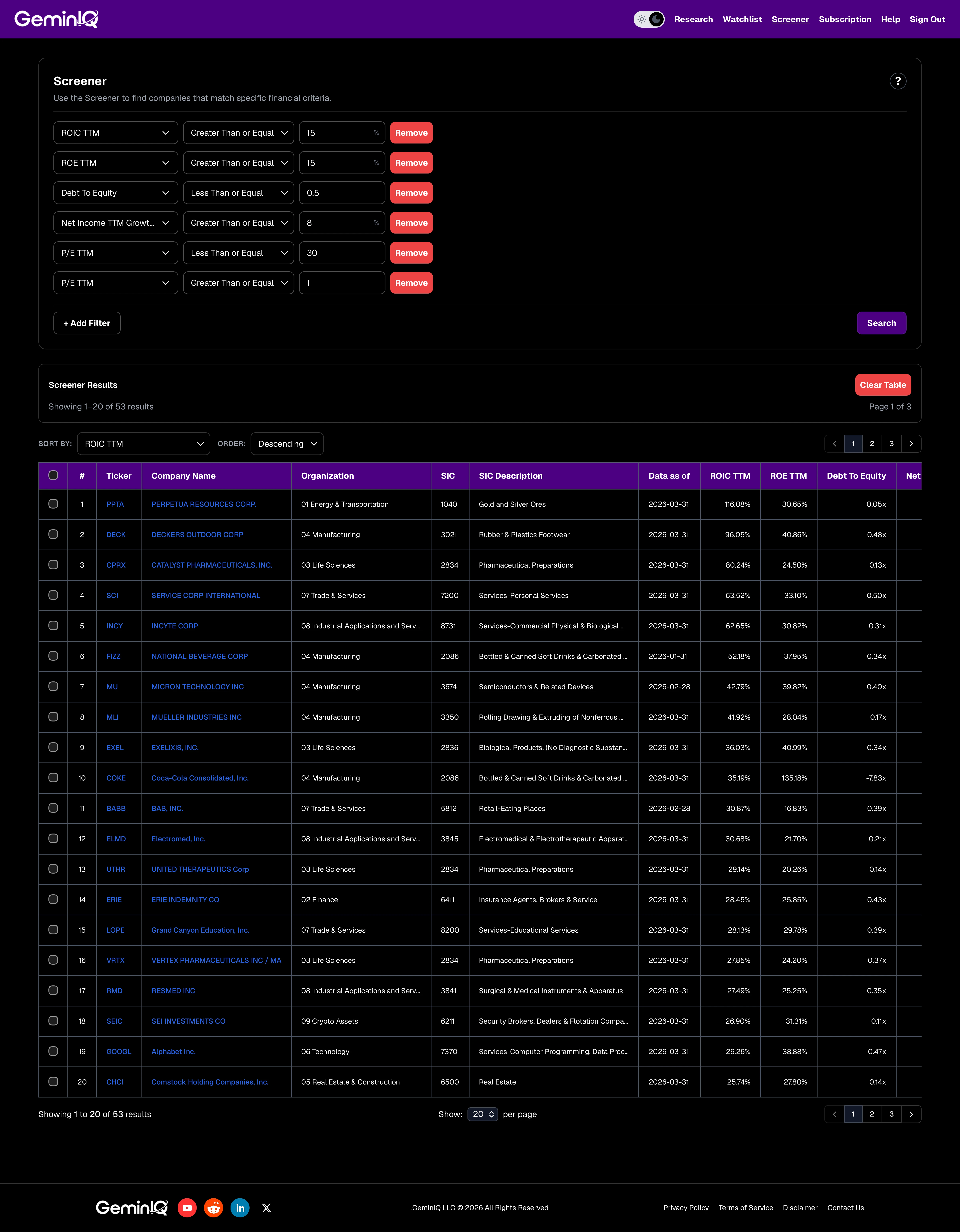 GeminIQ Buffett-Style Screen